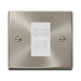 Click Deco Satin Chrome Cat5e Data Socket VPSCRJ45WH