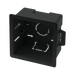 Click Essential Deep Dry Lining Box Black 35mm Single Pattress WA087PBK