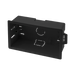 Click Essential Deep Dry Lining Box Black 35mm Double Pattress WA088PBK