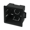 Click Essential Deep Dry Lining Box Black 47mm Single Pattress WA106PBK