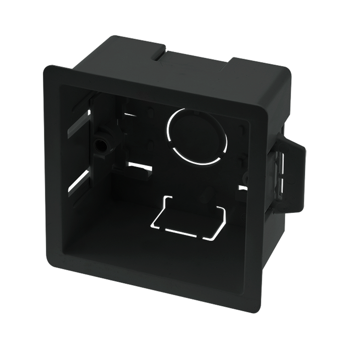 Click Essential Deep Dry Lining Box Black 47mm Single Pattress WA106PBK