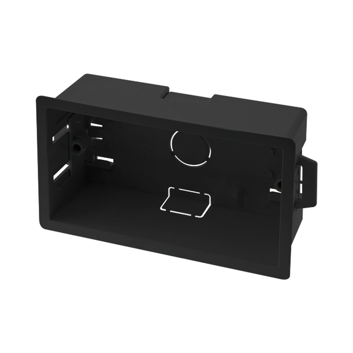 Click Essential Deep Dry Lining Box Black 47mm Double Pattress WA107PBK
