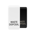 BG Evolve White waste disposal rocker cap colour range with Evolve White at the front