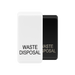 BG Evolve White waste disposal rocker cap colour range with Evolve White at the front