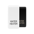 BG Evolve White water heater rocker cap colour range with Evolve White at the front