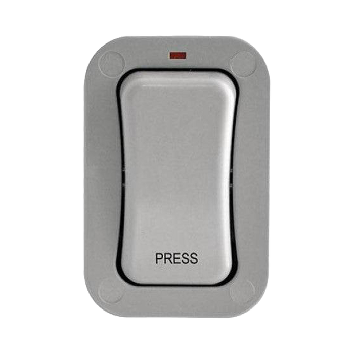 BG Storm Weatherproof 1G Retractive Switch Slim WP14S Available from RS Electrical Supplies