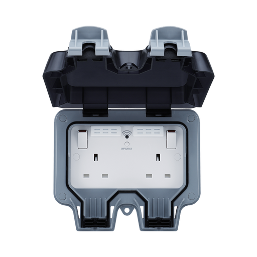 BG Storm Weatherproof Wi-Fi Double Socket WP22WR Available from RS Electrical Supplies