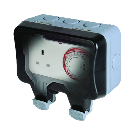 BG Storm Weatherproof Socket & Timer WP23TM24 Available from RS Electrical Supplies