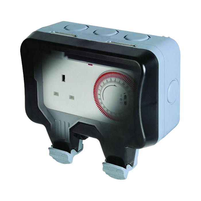 BG Storm Weatherproof Socket & Timer WP23TM24 Available from RS Electrical Supplies