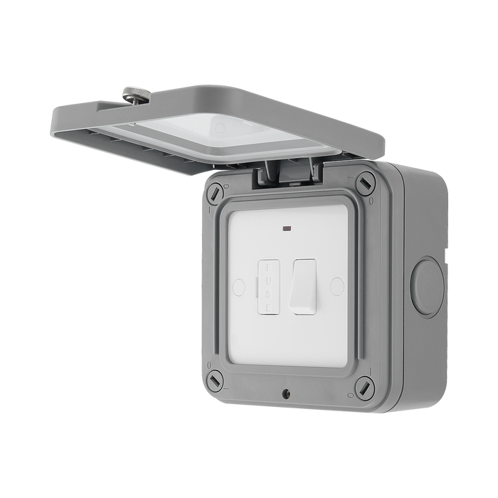 BG Storm Weatherproof Single Switched Spur WP53 Available from RS Electrical Supplies