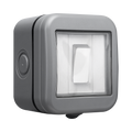 BG Weatherproof 1G 2W Light Switch IP55 WPB12 Available from RS Electrical Supplies