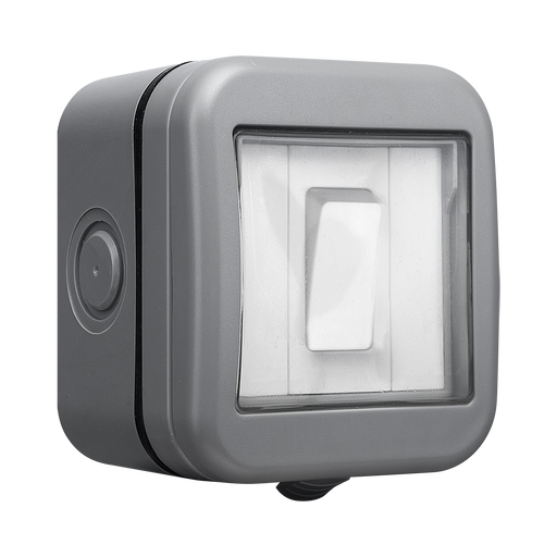 BG Weatherproof 1G 2W Light Switch IP55 WPB12 Available from RS Electrical Supplies