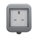 BG Weatherproof Unswitched Single Socket IP55 WPB23 Available from RS Electrical Supplies