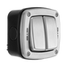 BG Weatherproof Stainless Steel 2G 2W Light Switch WPL42 Available from RS Electrical Supplies