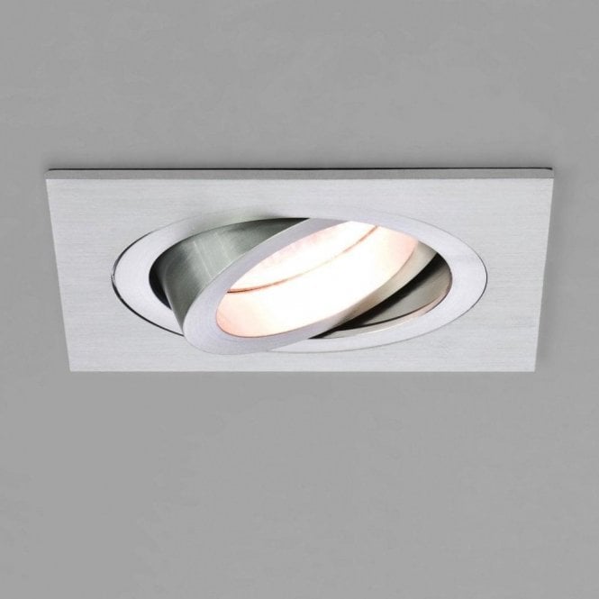 Astro Taro Square Adjustable Downlight Brushed Aluminium 1240029
