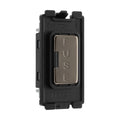 BG Black Nickel 13A Fuse Carrier Grid Module RBNFUSE Available from RS Electrical Supplies