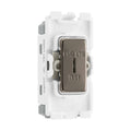 BG Black Nickel 20A 2 Way Key Grid Switch Printed RBN12EL Available from RS Electrical Supplies