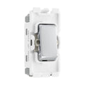 BG Brushed Steel 20A 2 Way Grid Switch RBS12 Available from RS Electrical Supplies