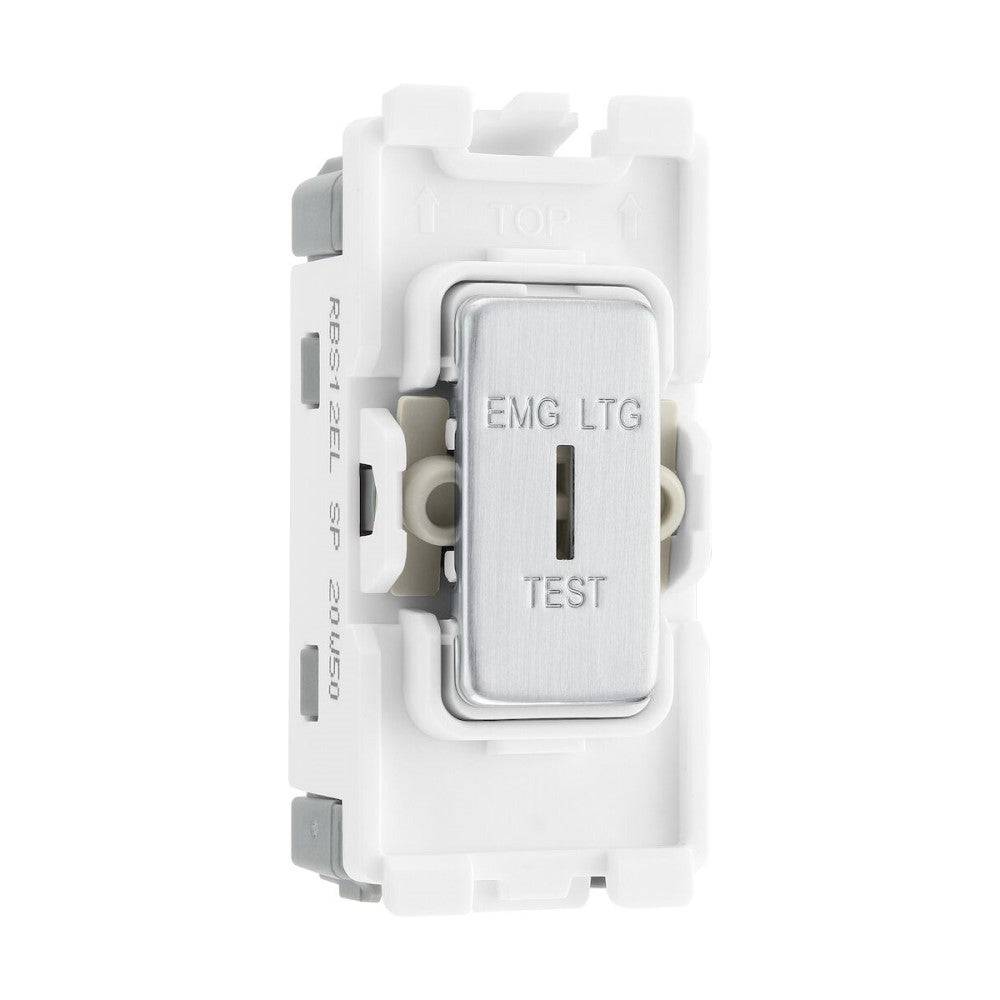 BG Brushed Steel 20A 2 Way Key Grid Switch Printed RBS12EL | RS ...