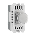 BG Brushed Steel Dimmer Grid Switch RBSDLT Available from RS Electrical Supplies
