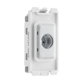 BG Brushed Steel Flex Outlet Grid Module RBSFLEX Available from RS Electrical Supplies