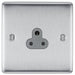 BG Nexus Metal Brushed Steel 2A Unswitched Socket NBS28G Available from RS Electrical Supplies