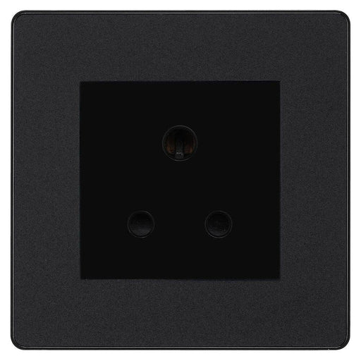 BG Evolve Matt Black 5A Unswitched Socket PCDMB5AUSSB Available from RS Electrical Supplies