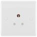 BG White Moulded 5A Unswitched Single Socket 829S Available from RS Electrical Supplies