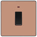 BG Evolve Polished Copper 20A Double Pole Switch with Neon PCDCP31B Available from RS Electrical Supplies