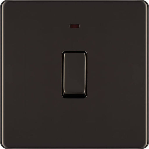 BG Nexus Screwless Black Nickel 20A Double Pole Switch with Neon FBN31 Available from RS Electrical Supplies