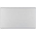 BG Nexus Screwless Brushed Steel Double Blank Plate FBS95 Available from RS Electrical Supplies