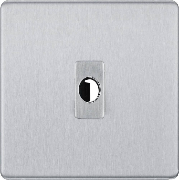 BG Nexus Screwless Brushed Steel Flex Outlet FBSFLEX Available from RS Electrical Supplies