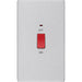BG Nexus Screwless Brushed Steel 45A Cooker Switch FBS72 Available from RS Electrical Supplies