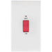 BG White Moulded 45A Cooker Switch with Neon 872 Available from RS Electrical Supplies