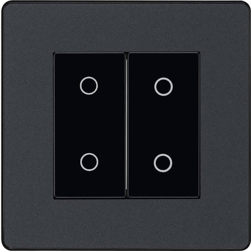 BG Evolve Matt Grey 2G Master Touch Dimmer Switch PCDMGTDM2B Available from RS Electrical Supplies
