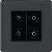 BG Evolve Matt Grey 2G Secondary Touch Dimmer Switch PCDMGTDS2B Available from RS Electrical Supplies