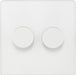 BG Evolve Pearl White 2G Dimmer Switch PCDCL82W Available from RS Electrical Supplies