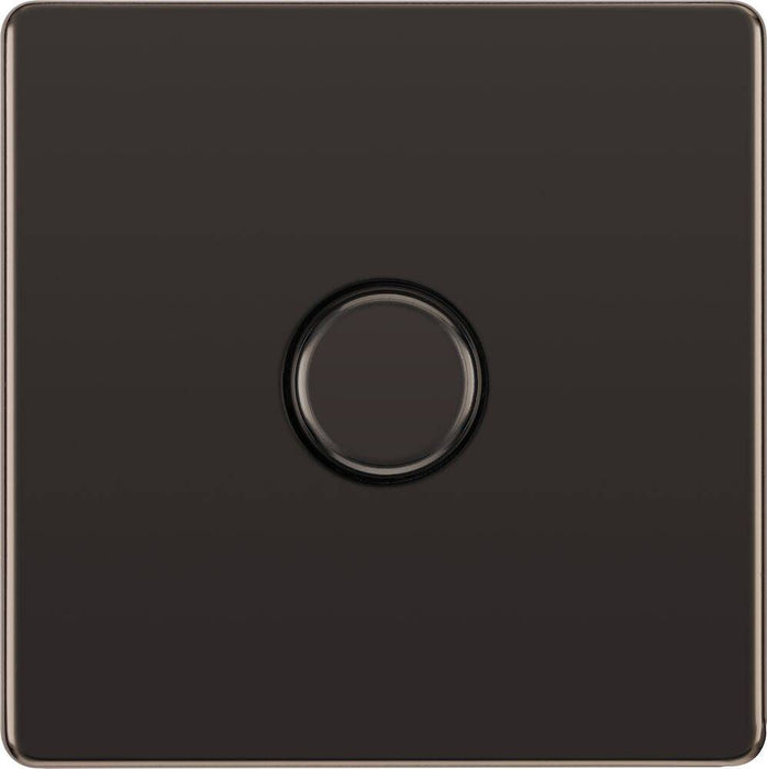 BG Nexus Screwless Black Nickel 1G Dimmer Switch FBN81 Available from RS Electrical Supplies