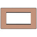 BG Evolve Polished Copper 4G Euro Module Plate PCDCPEMR4B Available from RS Electrical Supplies