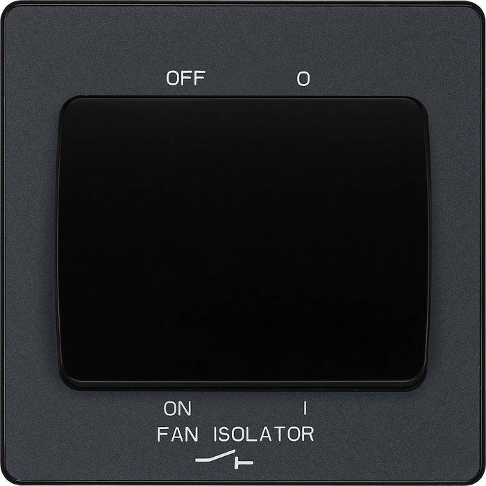 BG Evolve Matt Grey 10A Fan Isolator Switch PCDMG15B