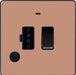 BG Evolve Polished Copper 13A Switched Spur with Neon and Flex Outlet PCDCP52B Available from RS Electrical Supplies