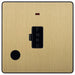 BG Evolve Satin Brass 13A Unswitched Spur with LED and Flex Outlet PCDSB54B Available from RS Electrical Supplies
