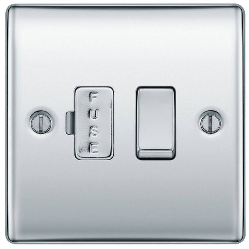 BG Nexus Metal Polished Chrome 13A Switched Spur NPC50 Available from RS Electrical Supplies