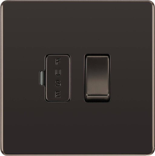 BG Nexus Screwless Black Nickel 13A Switched Spur FBN50 Available from RS Electrical Supplies