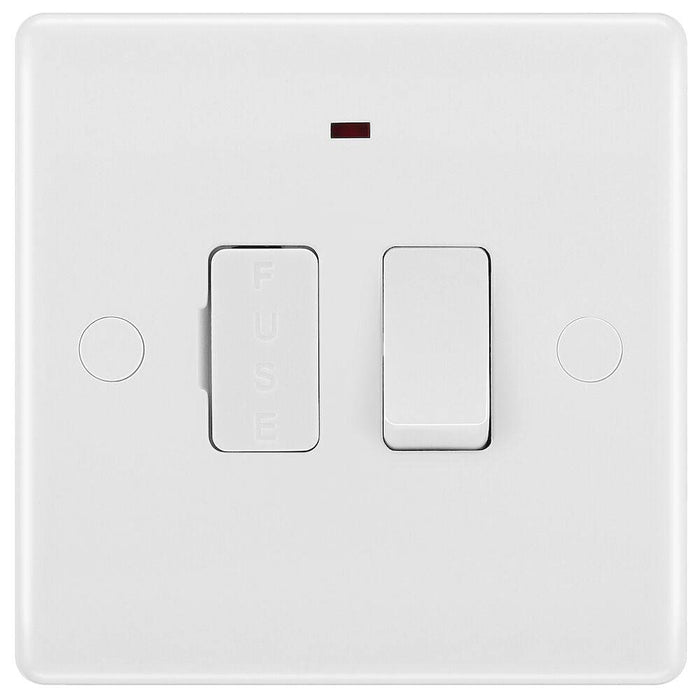 BG White Moulded 13A Switched Spur with Neon and Flex 853 Available from RS Electrical Supplies