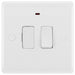 BG White Moulded 13A Switched Spur with Neon and Flex 853 Available from RS Electrical Supplies