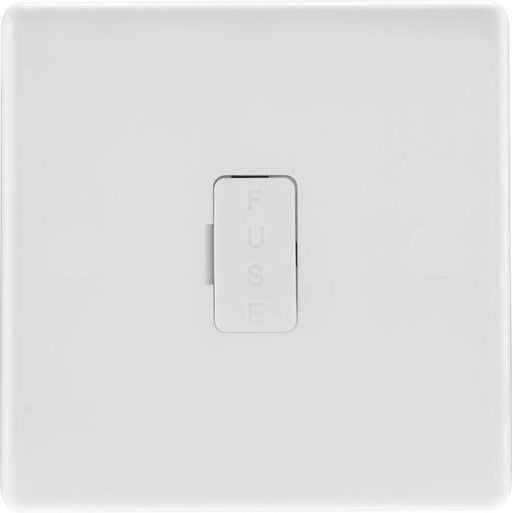 BG White Moulded 13A Unswitched Spur 854 Available from RS Electrical Supplies