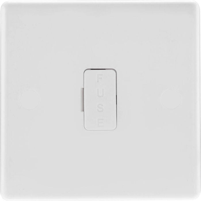 BG White Moulded 13A Unswitched Spur 854 Available from RS Electrical Supplies