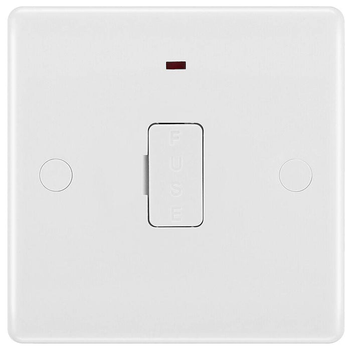 BG White Moulded 13A Unswitched Spur with Neon 856 Available from RS Electrical Supplies