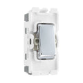 BG Electrical Polished Chrome 20AX Double Pole Grid Switch RPC30 Available from RS Electrical Supplies